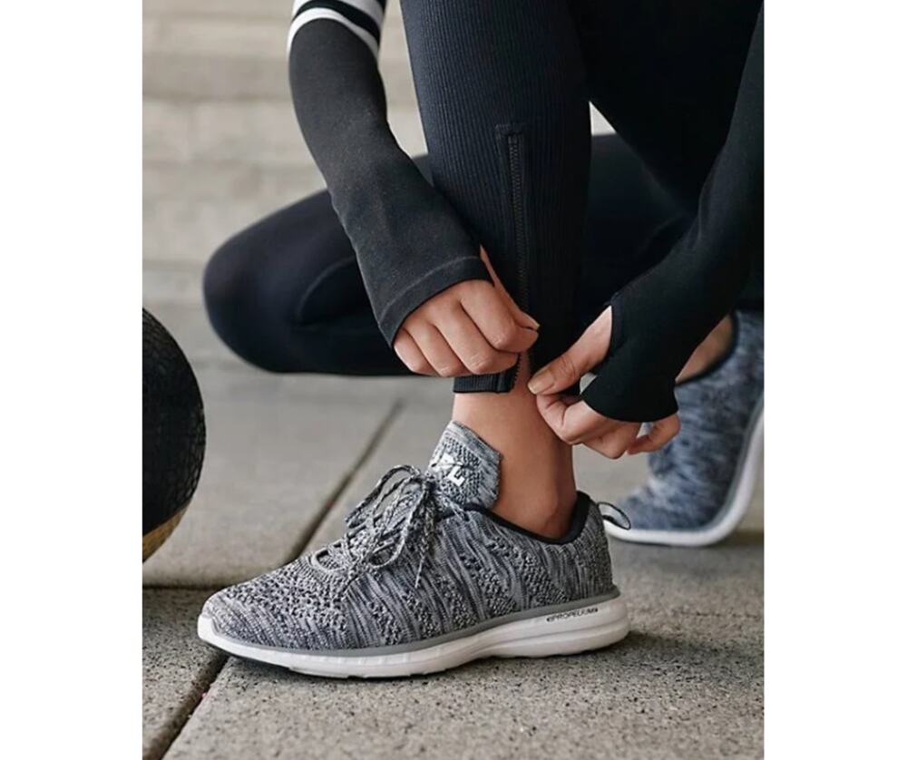 APL Techloom Pro Heathered Grey Womens Running Shoe Size 8